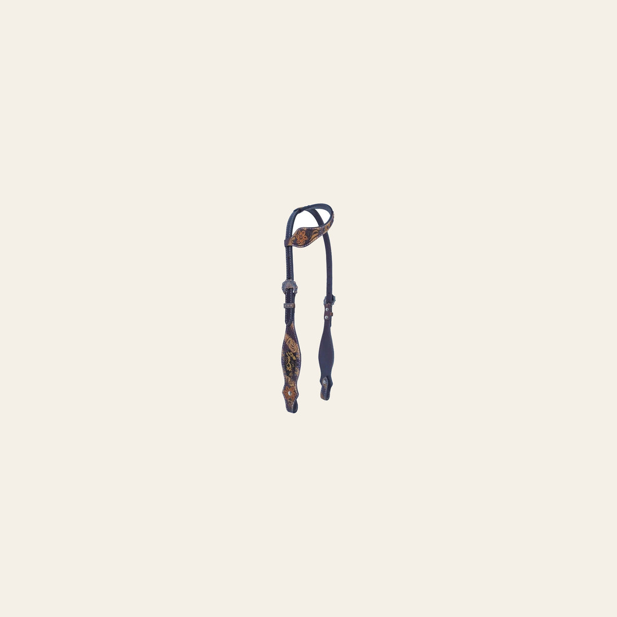 Bar H Equine American Leather Horse Saddle Tack One Ear Headstall Breast Collar Browband Wither Strap Set Tropical Snake