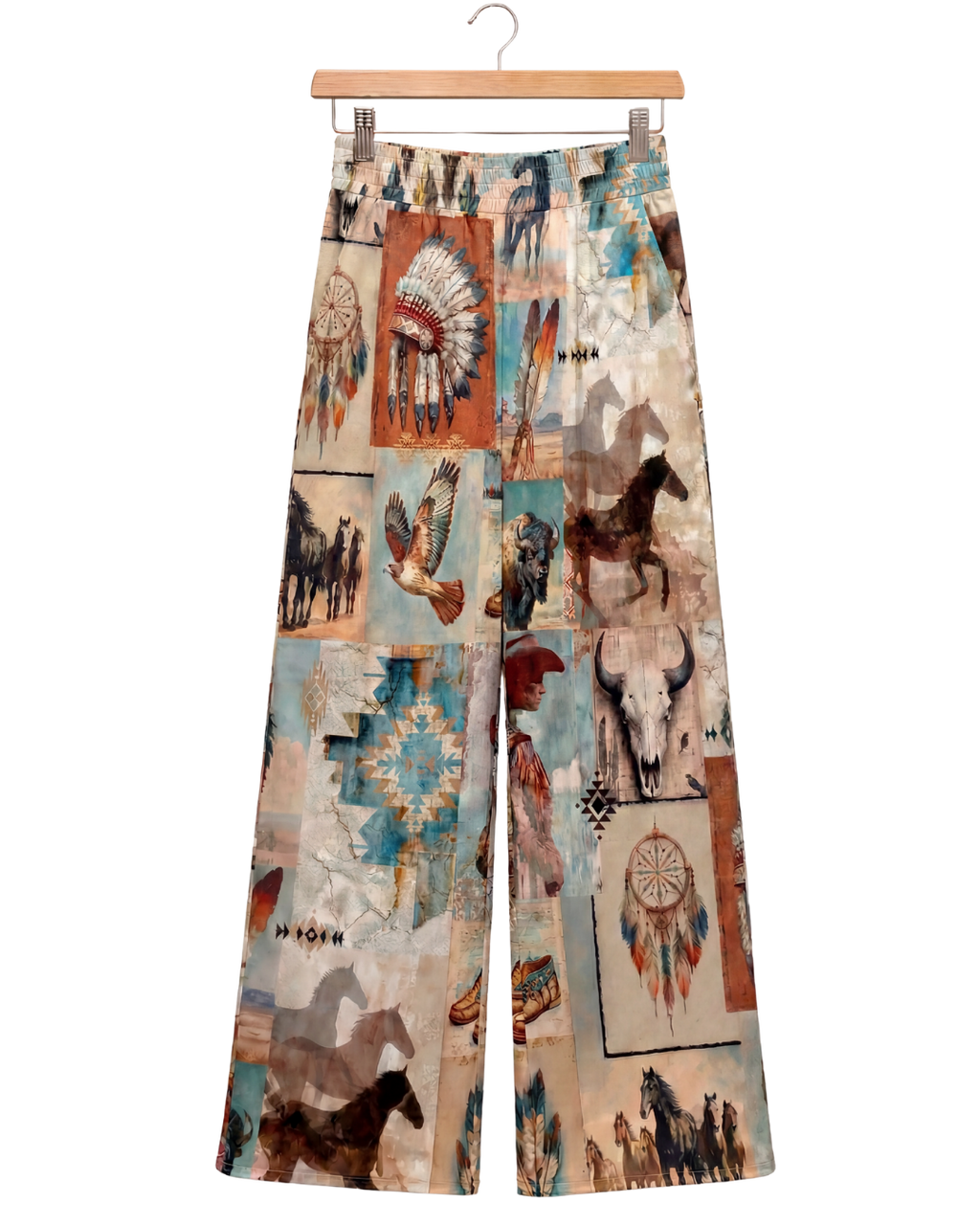 Baha Ranch Bohemian Dreams High Waisted Wide Leg Pants Inclusive Sizing by Baha Ranch Western Wear - product image 2