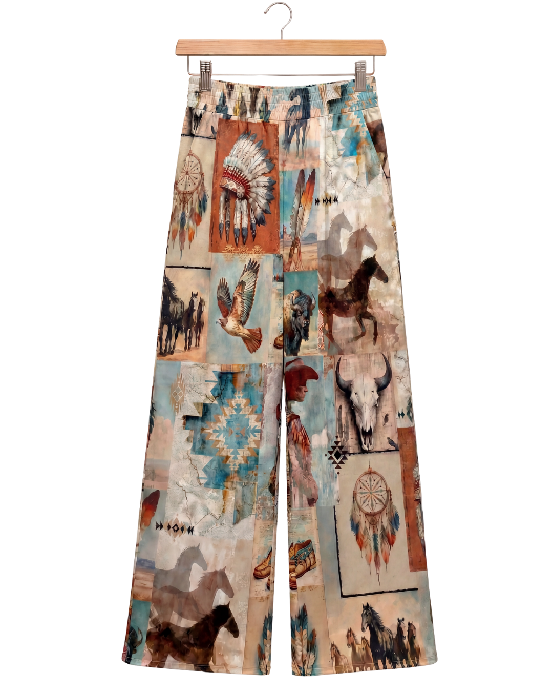 Baha Ranch Bohemian Dreams High Waisted Wide Leg Pants Inclusive Sizing by Baha Ranch Western Wear - product image 2