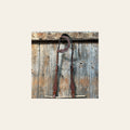 Basketweave Medium Oil One Ear Headstall / Bridle on a warm cream background