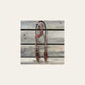 Light Oil Cob - Gag One Ear Headstall / Bridle- Short Cheeks on a warm cream background