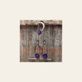 Silver Buckstitch One Ear Headstall / Bridle #OE109 on a warm cream background