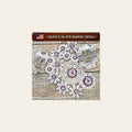 Bright Silver Amethyst - AB Crystal Conchos | Sizes 1"- 3" | Buckles | Saddle Set | Leather Rosettes | Slide on a warm cream background