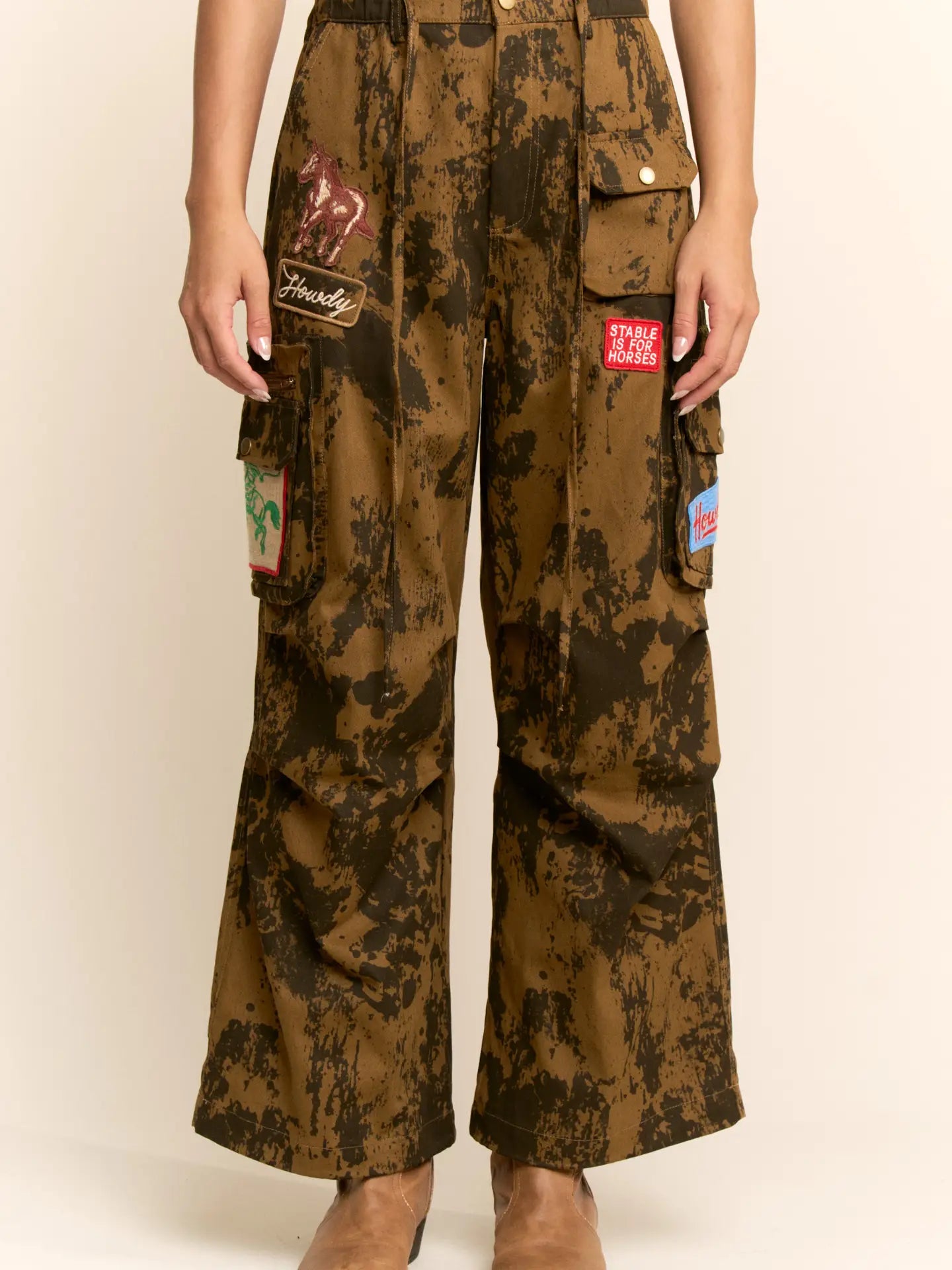 Camo Patchwork Cargo | Pants — view 3