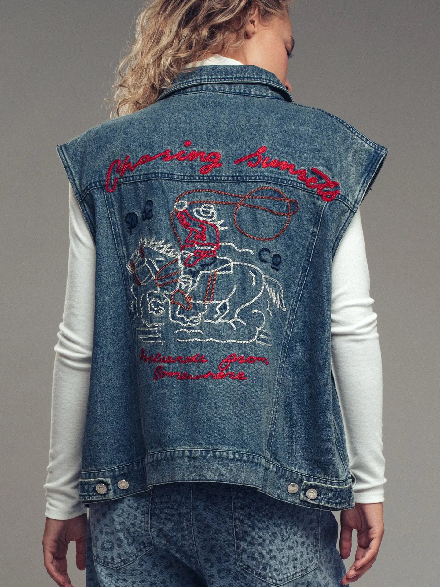 Chasing Sunsets Denim | Vest — view 3