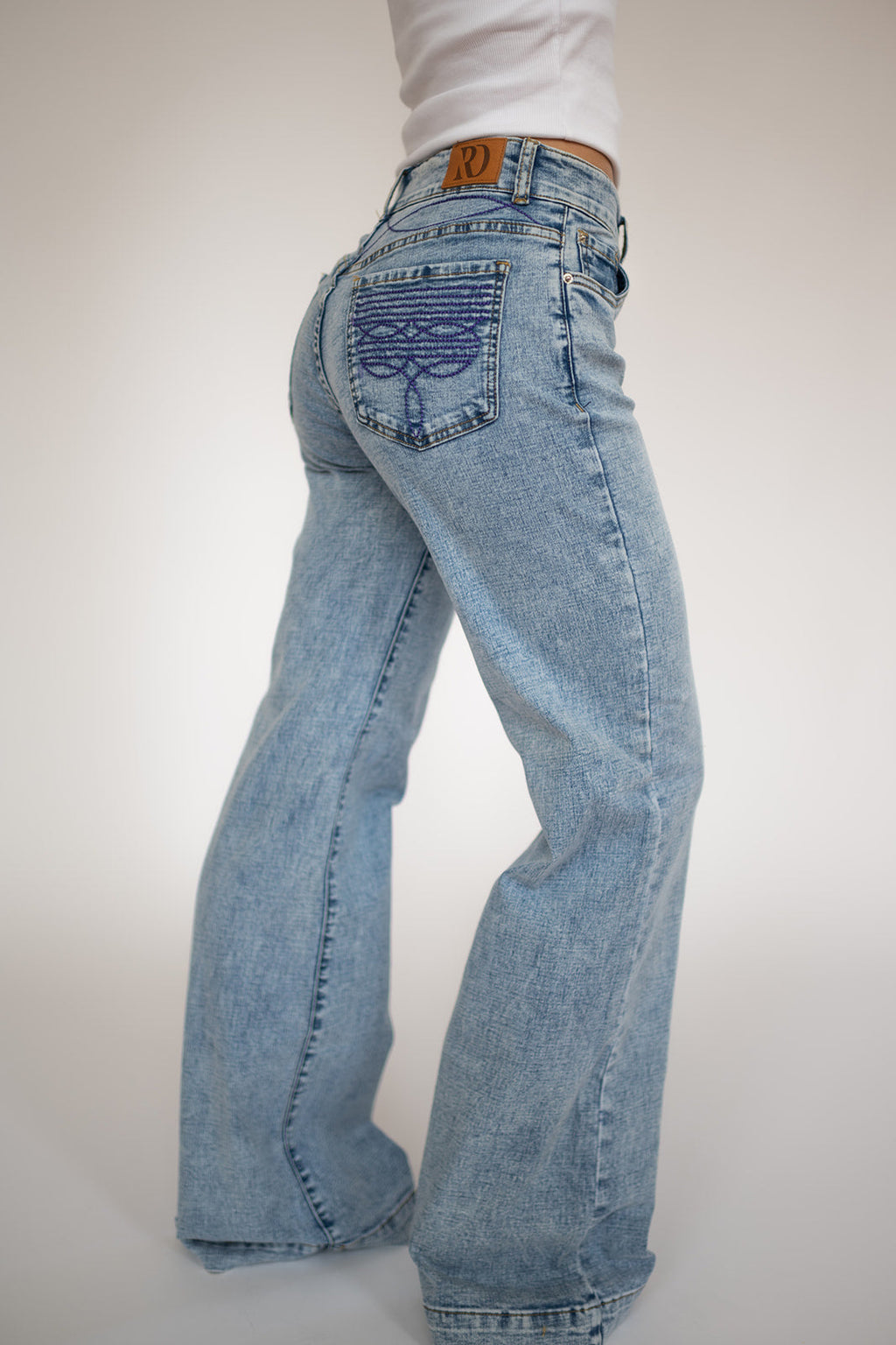 Cheyenne Trousers Acid Wash Purple Pocket — view 5