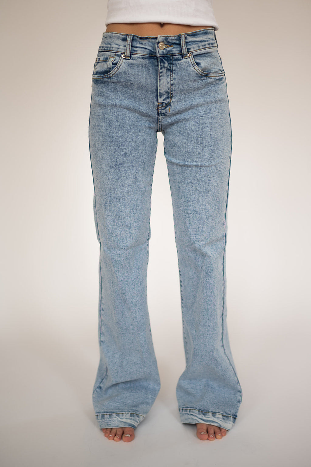 Cheyenne Trousers - Acid Wash Red Pocket — view 5