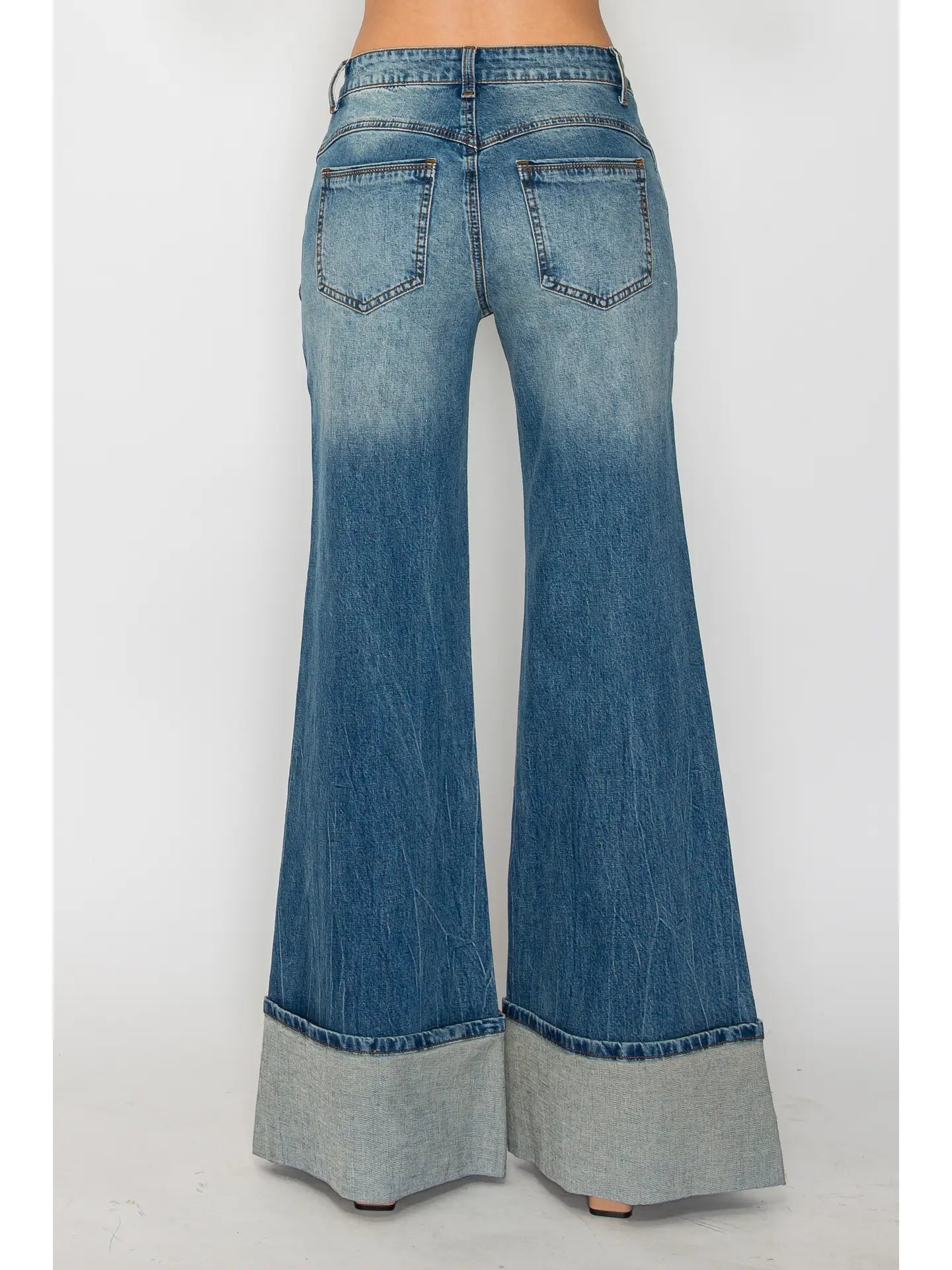 Cleo Cuffed Denim | Jeans — view 4