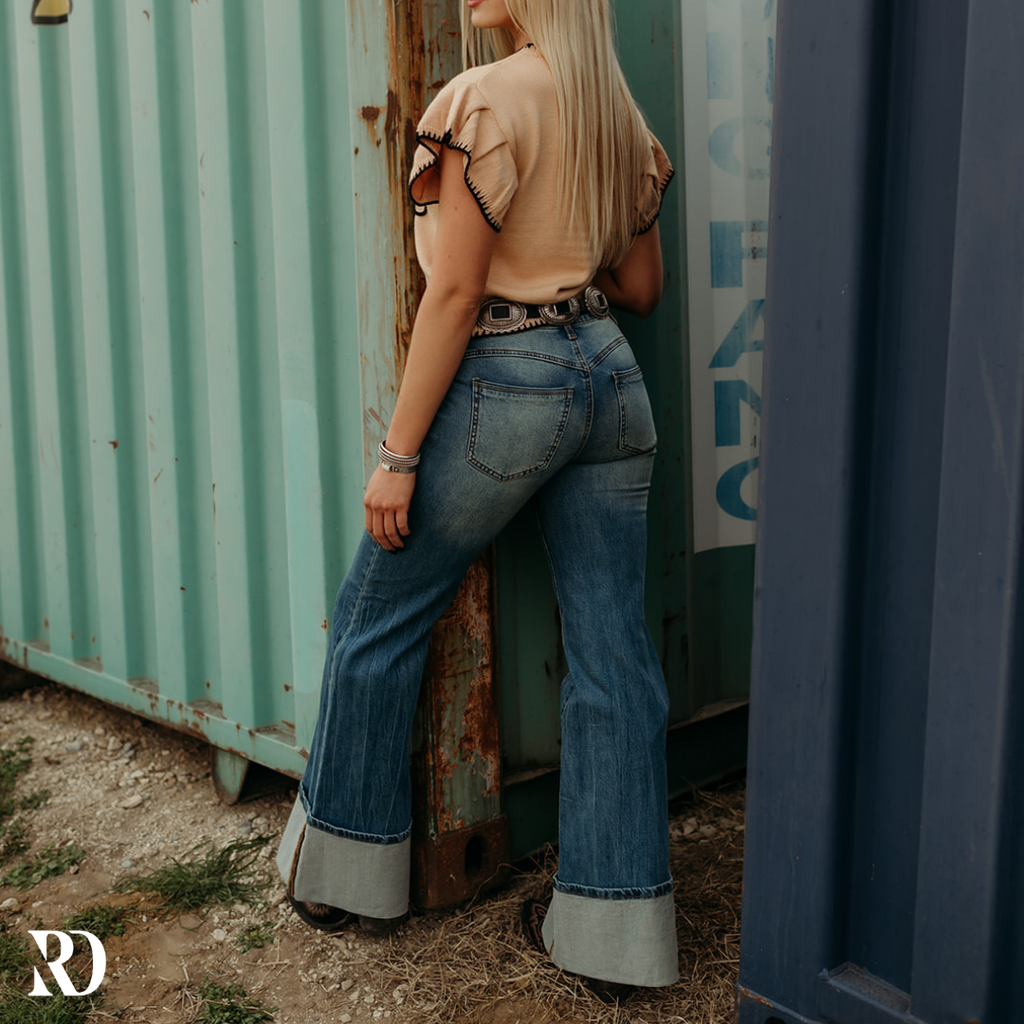 Cleo Cuffed Denim | Jeans — view 2