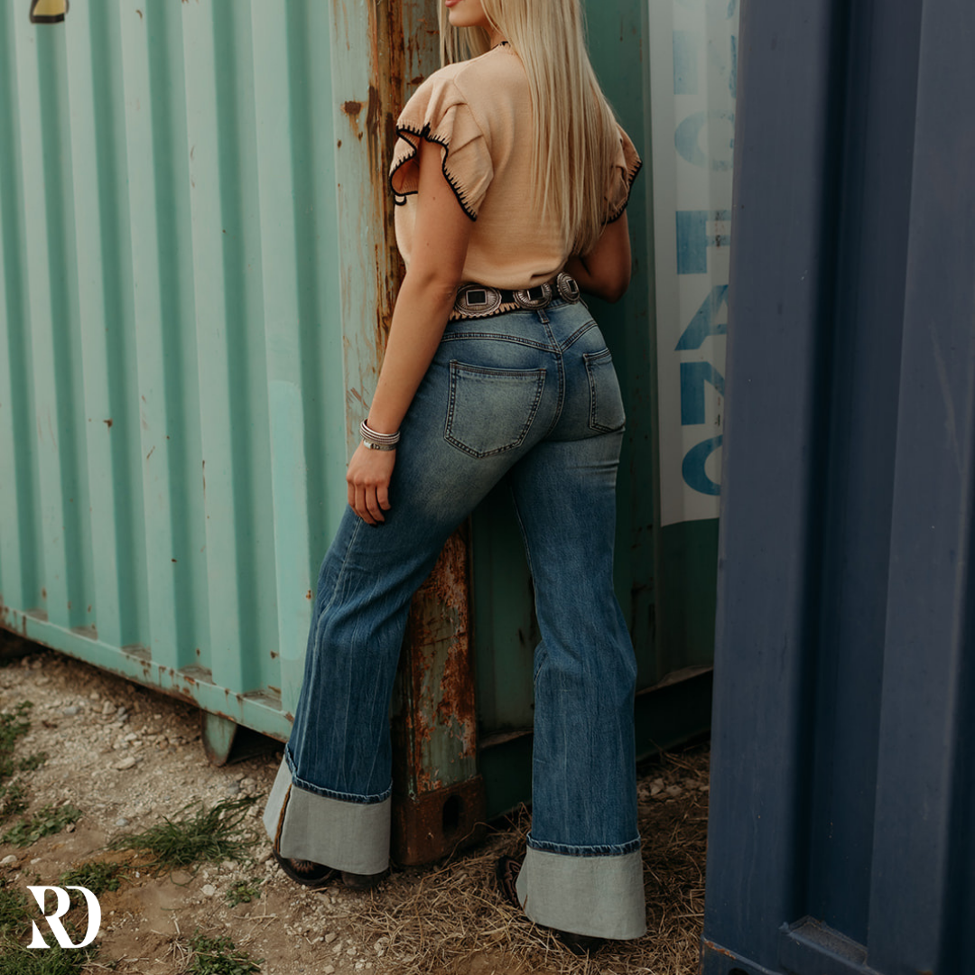 Cleo Cuffed Denim | Jeans — view 2