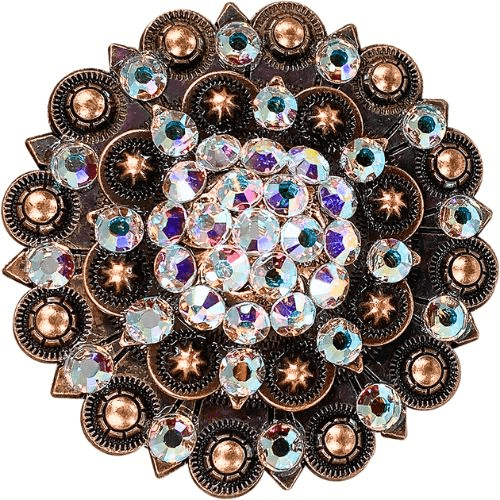 AB Copper Berry Jacket European Crystal Concho