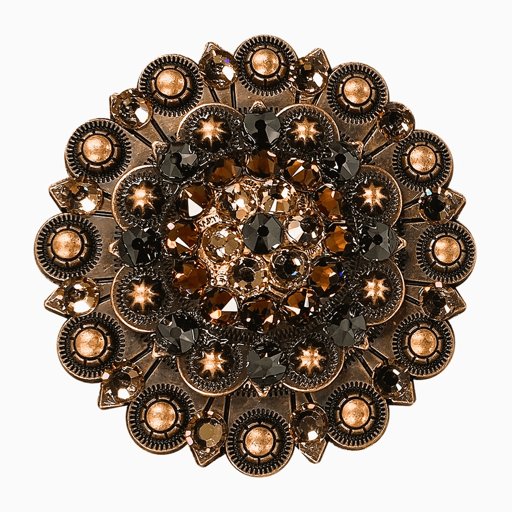 Jet Champagne & Topaz European Crystal Copper Berry Jacket