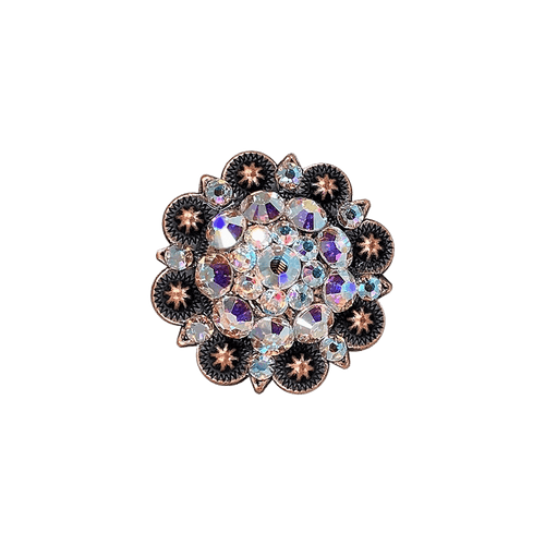 AB Copper 1.5" European Crystal Concho
