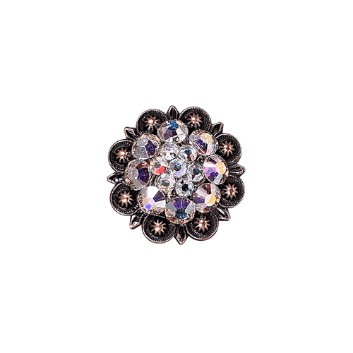 AB Copper 1.25" European Crystal Concho