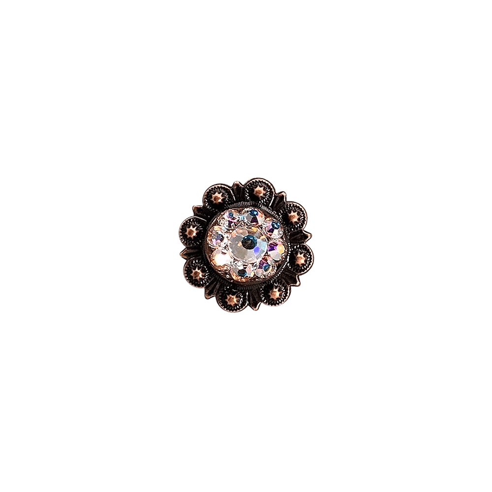 AB Copper 1" European Crystal Concho