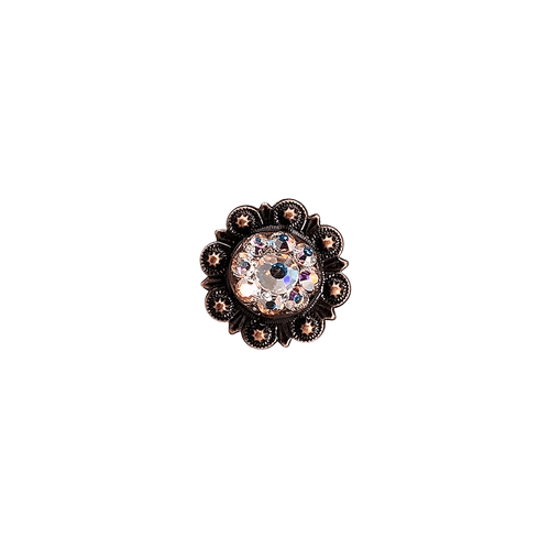 AB Copper 1" European Crystal Concho