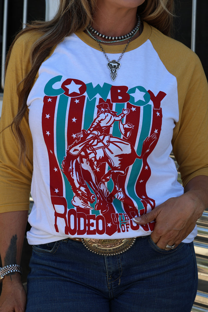 4TH Of July Rodeo Baseball | Tee — view 2
