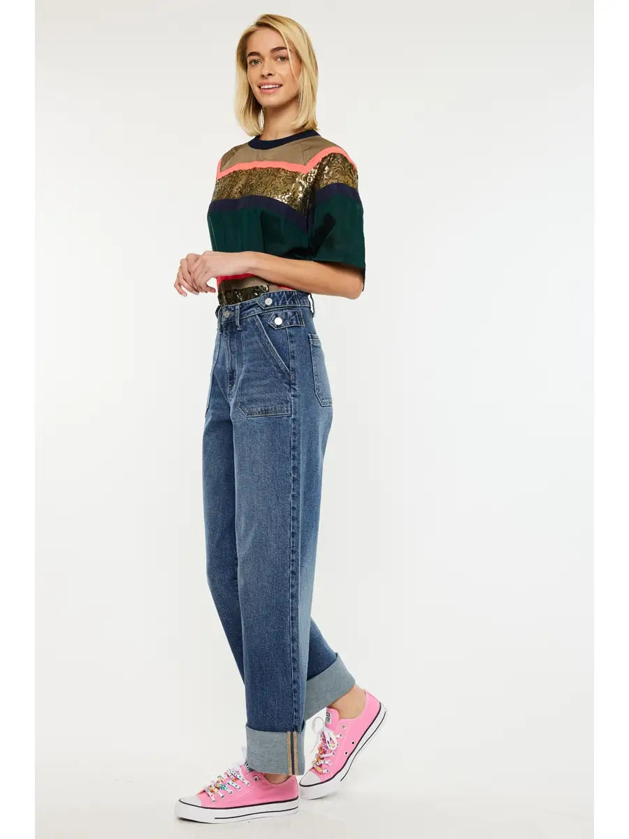 Cruz Cuffed Denim | Jeans — view 2