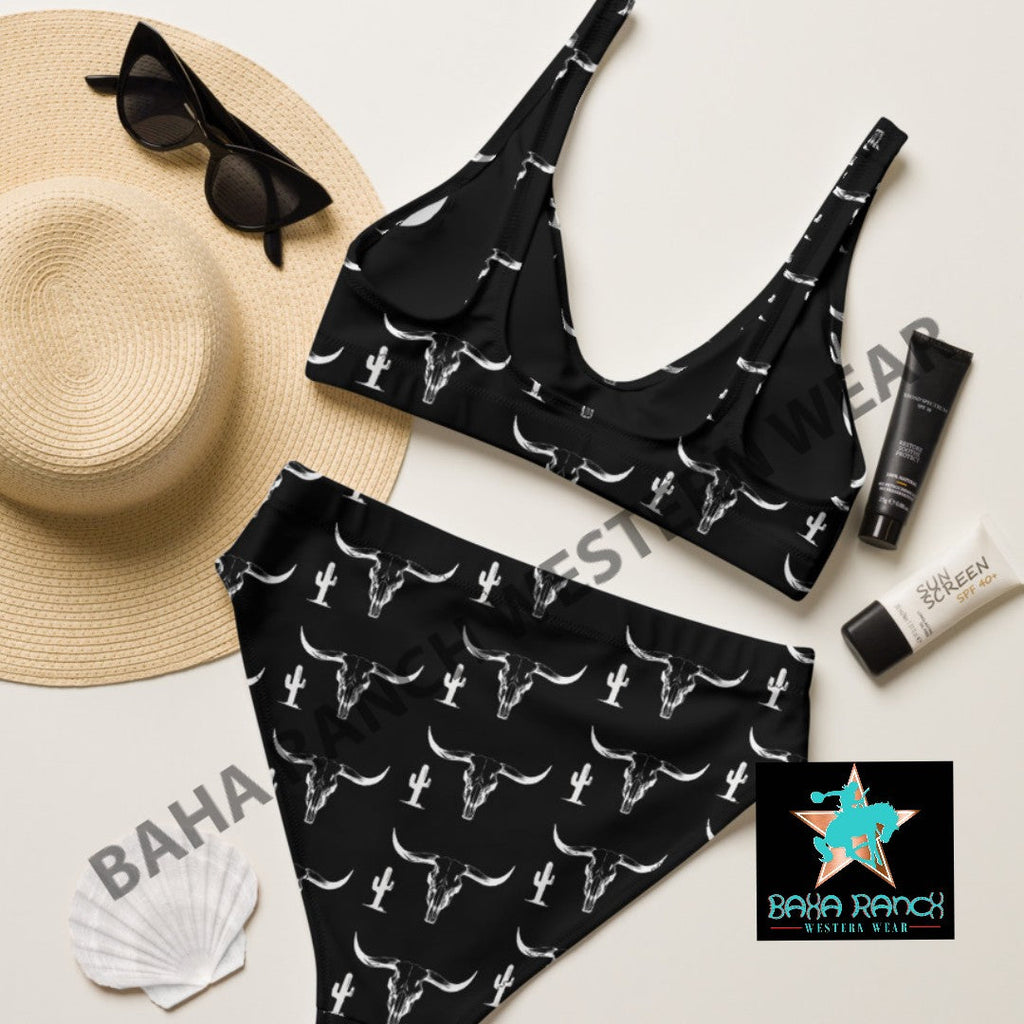Yeehaw White Bullhead Cactus Bikini by Baha Ranch Western Wear - product image 3