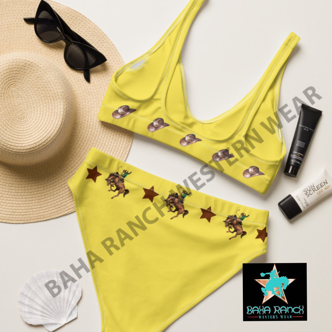 Yeehaw Mustard Bronc Buster Yeehaw Bikini by Baha Ranch Western Wear - product image 5