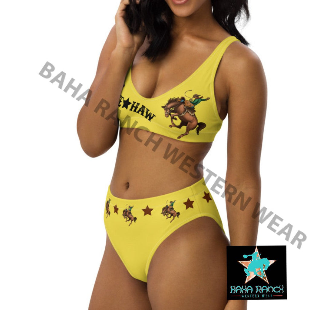Yeehaw Mustard Bronc Buster Yeehaw Bikini by Baha Ranch Western Wear - product image 7