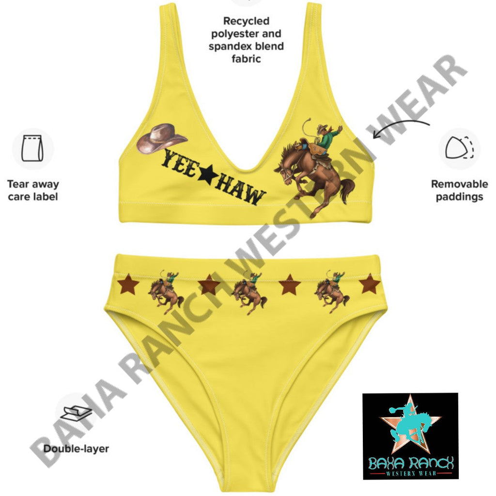 Yeehaw Mustard Bronc Buster Yeehaw Bikini by Baha Ranch Western Wear - product image 9