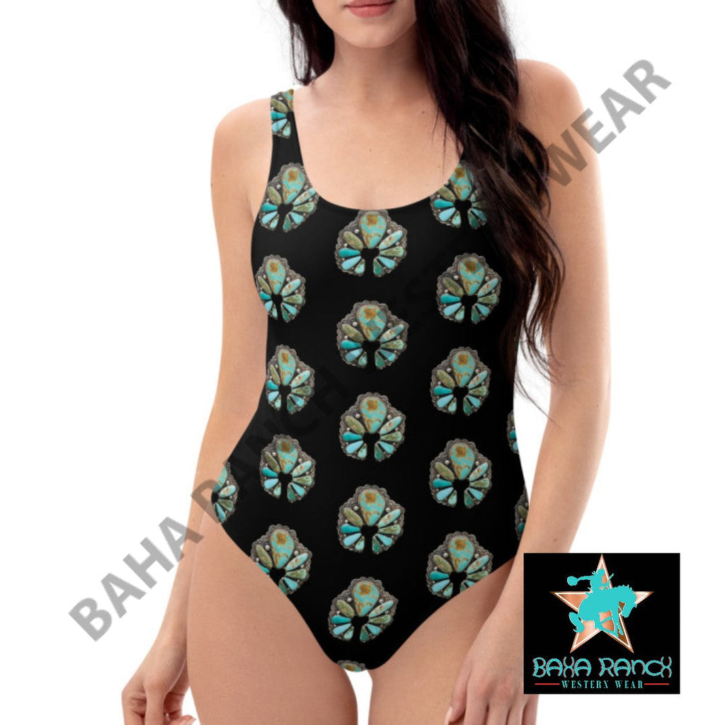 Yeehaw Black Naja One Piece Swimsuit by Baha Ranch Western Wear - product image 7