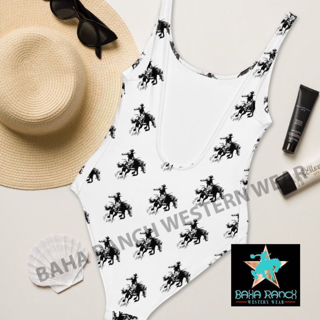 Yeehaw Rodeo Cowboy One Piece Swim Suit by Baha Ranch Western Wear - product image 9