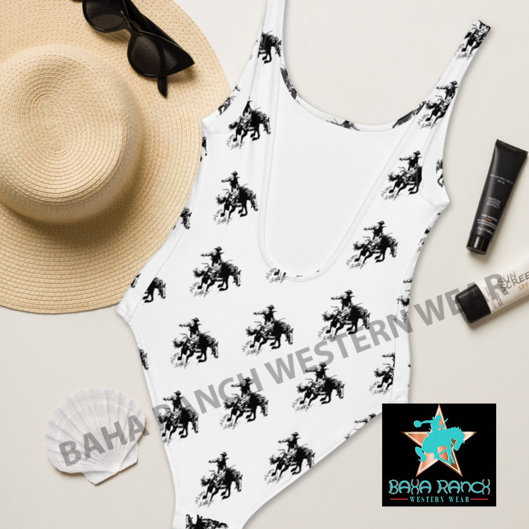 Yeehaw Rodeo Cowboy One Piece Swim Suit by Baha Ranch Western Wear - product image 9