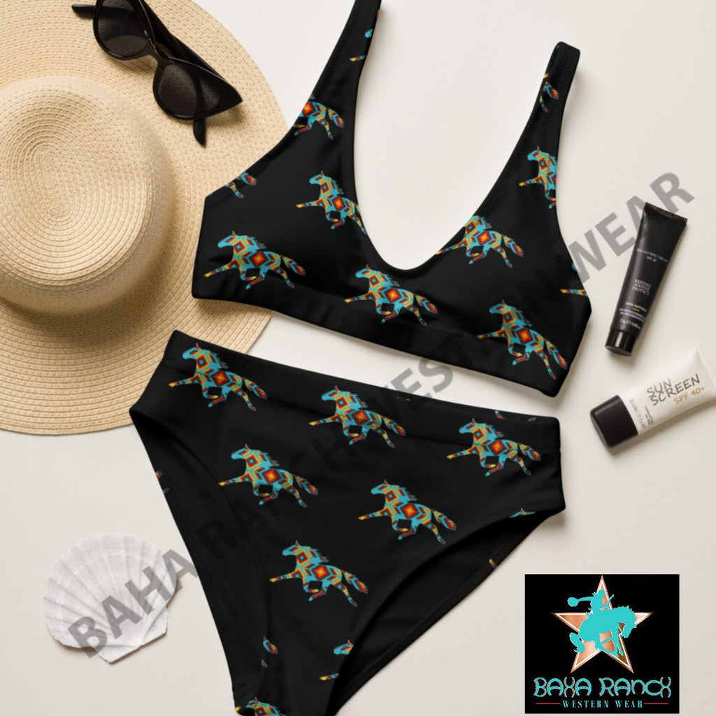 Yeehaw Aztec Horse Bikini by Baha Ranch Western Wear - product image 5