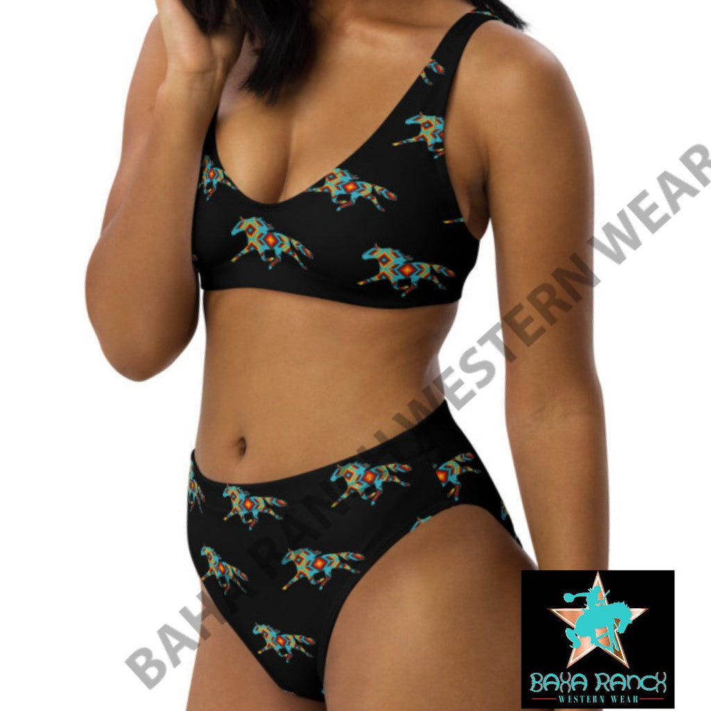 Yeehaw Aztec Horse Bikini by Baha Ranch Western Wear - product image 10