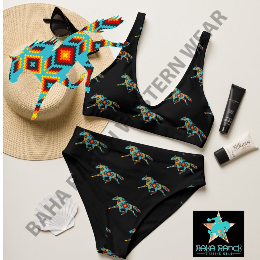 Yeehaw Aztec Horse Bikini by Baha Ranch Western Wear - product image 4