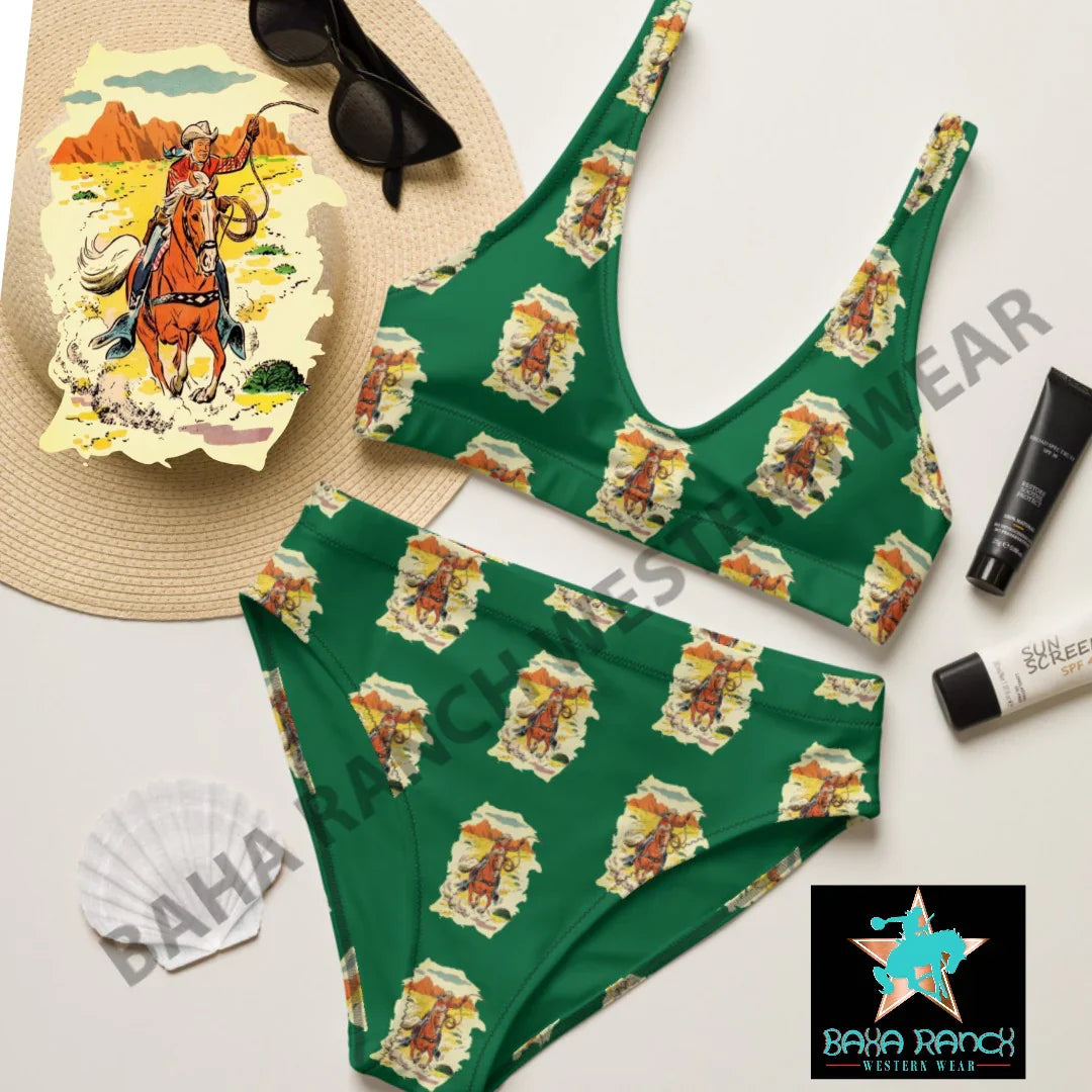 Yeehaw Vintage Cowboy Bikini XL by Baha Ranch Western Wear