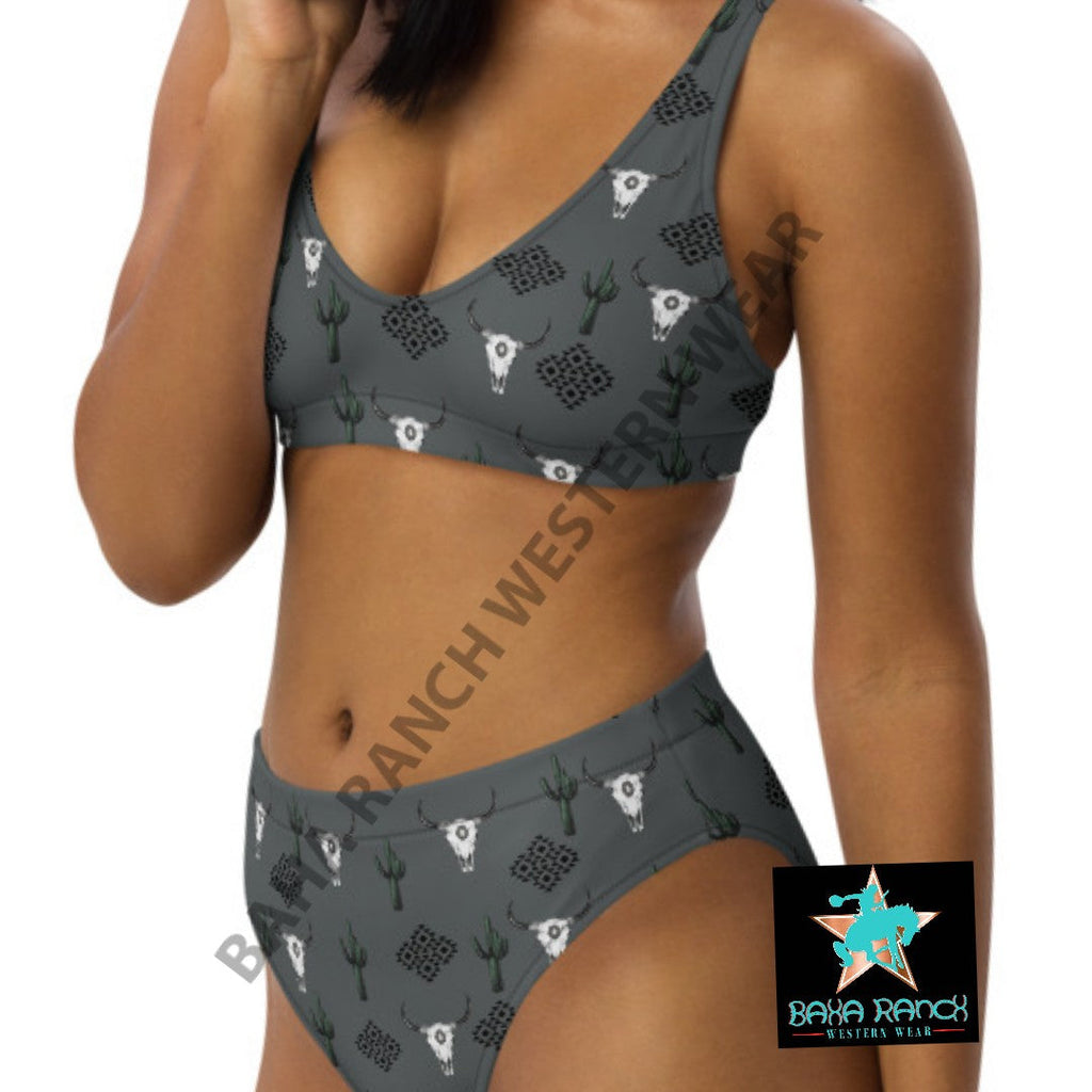 Yeehaw Aztec Bull Skull Bikini by Baha Ranch Western Wear - product image 12