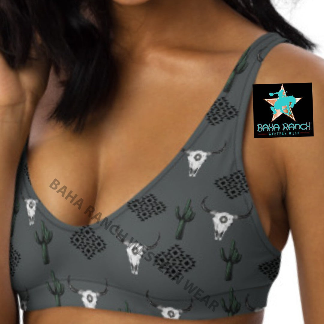 Yeehaw Aztec Bull Skull Bikini by Baha Ranch Western Wear - product image 11