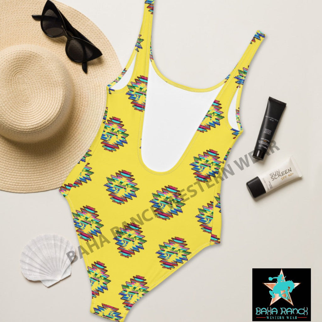 Yeehaw Serape Bronc One Piece Swimsuit by Baha Ranch Western Wear - product image 3