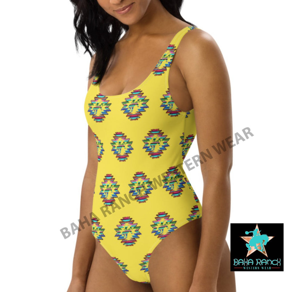 Yeehaw Serape Bronc One Piece Swimsuit by Baha Ranch Western Wear - product image 6