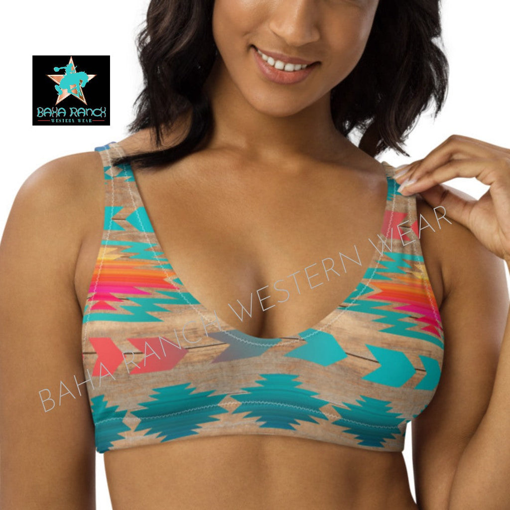 Yeehaw Southwest Aztec Bikini Top by Baha Ranch Western Wear - product image 2