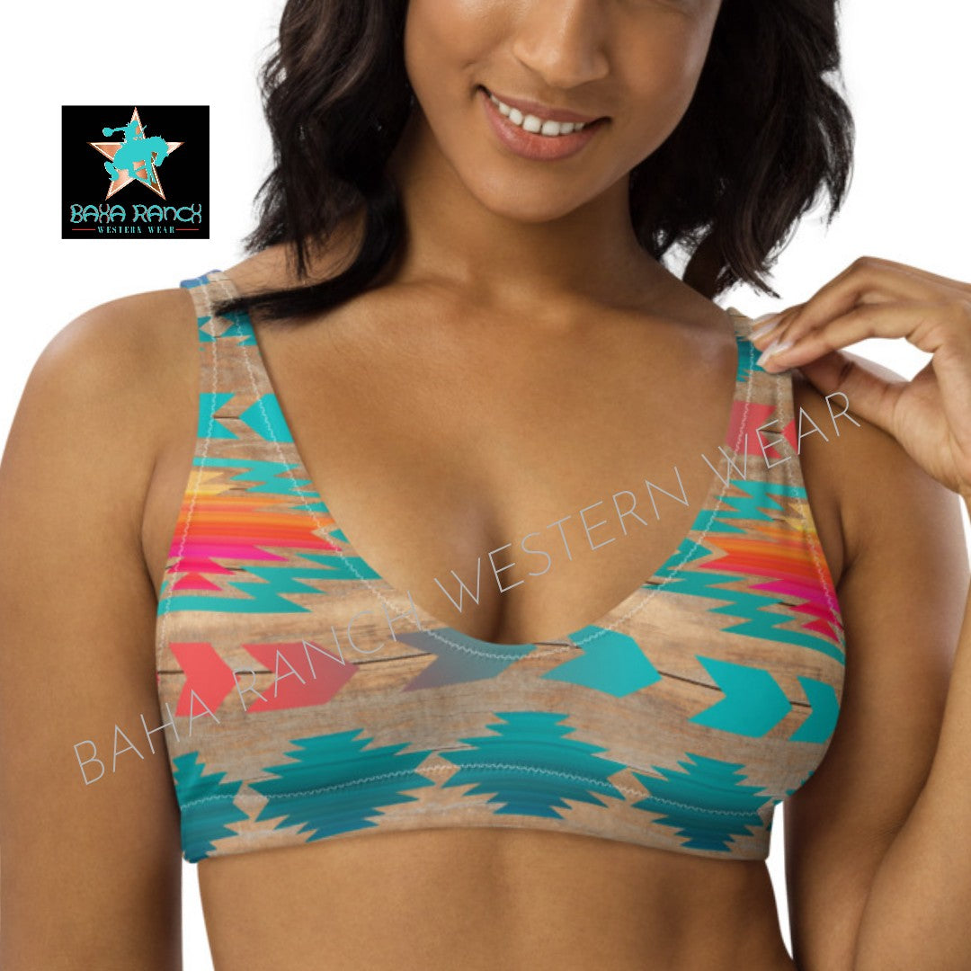 Yeehaw Southwest Aztec Bikini Top by Baha Ranch Western Wear - product image 2