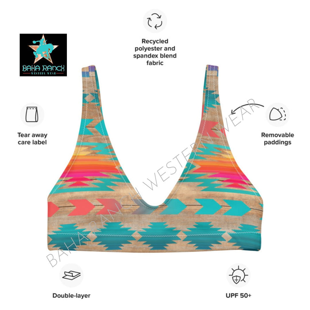 Yeehaw Southwest Aztec Bikini Top by Baha Ranch Western Wear - product image 6