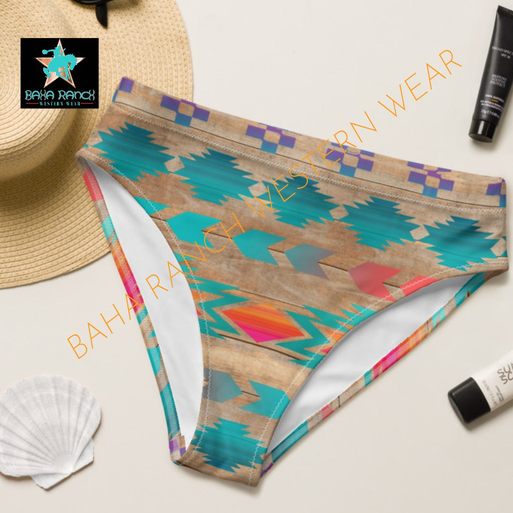 Ready To Ship Yeehaw Southwest Aztec Bikini Bottom Size MEDIUM OR LARGE by Baha Ranch Western Wear - product image 2