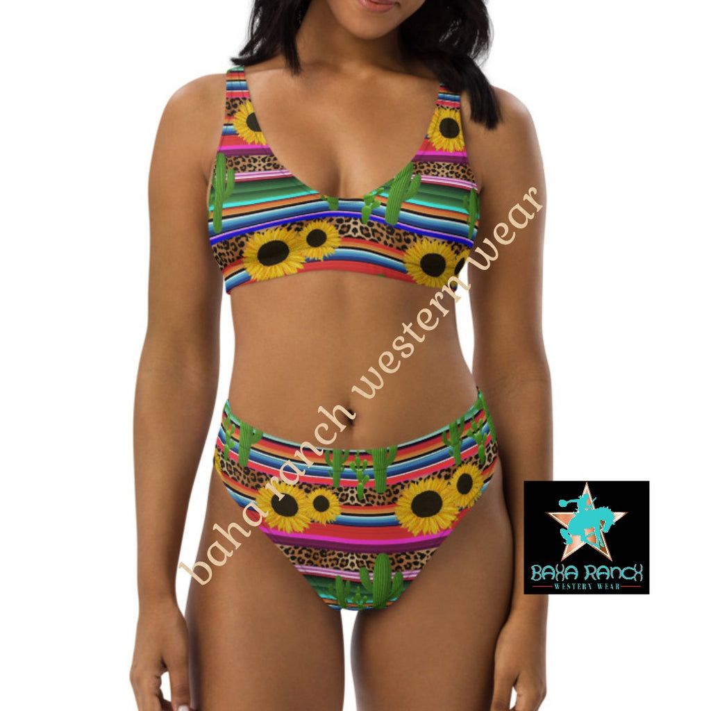 Yeehaw Sunflower Serape Bikini by Baha Ranch Western Wear - product image 3