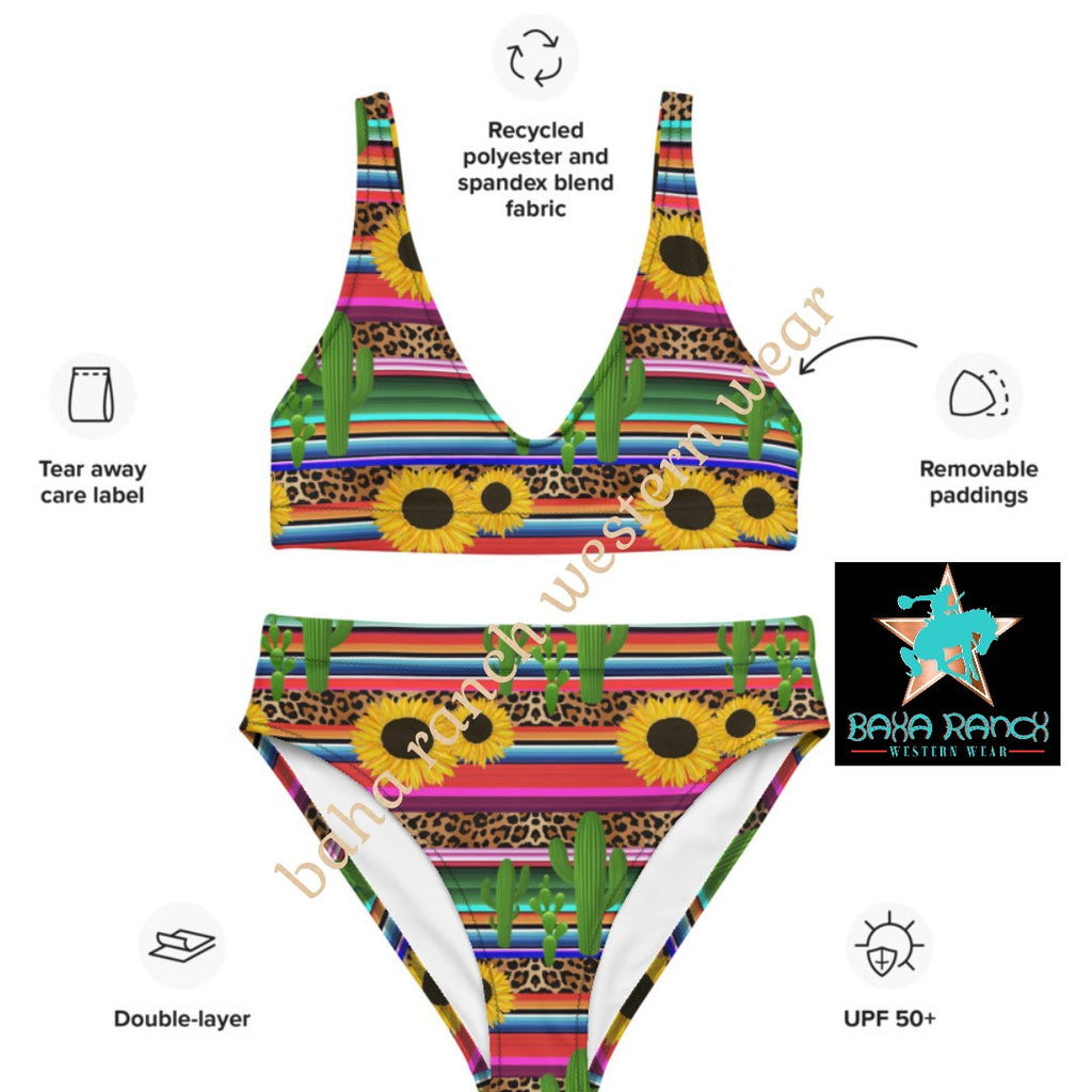 Yeehaw Sunflower Serape Bikini by Baha Ranch Western Wear - product image 7