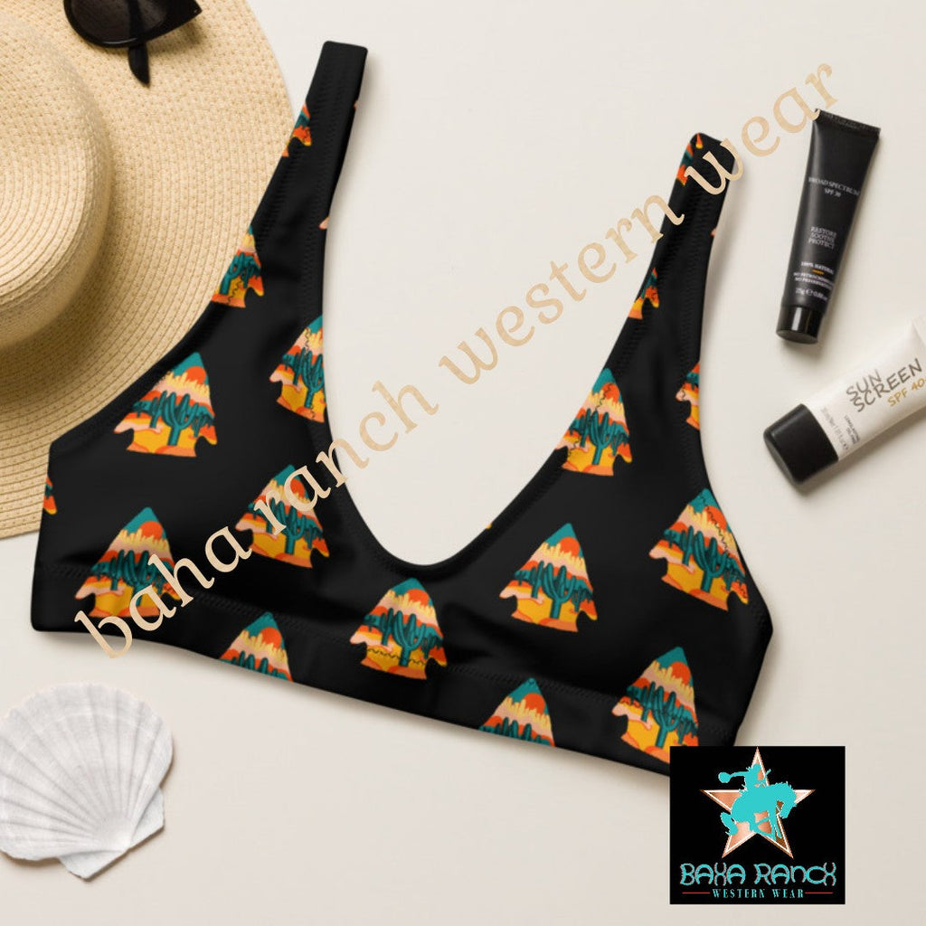 Yeehaw Desert Arrowhead Bikini Top by Baha Ranch Western Wear