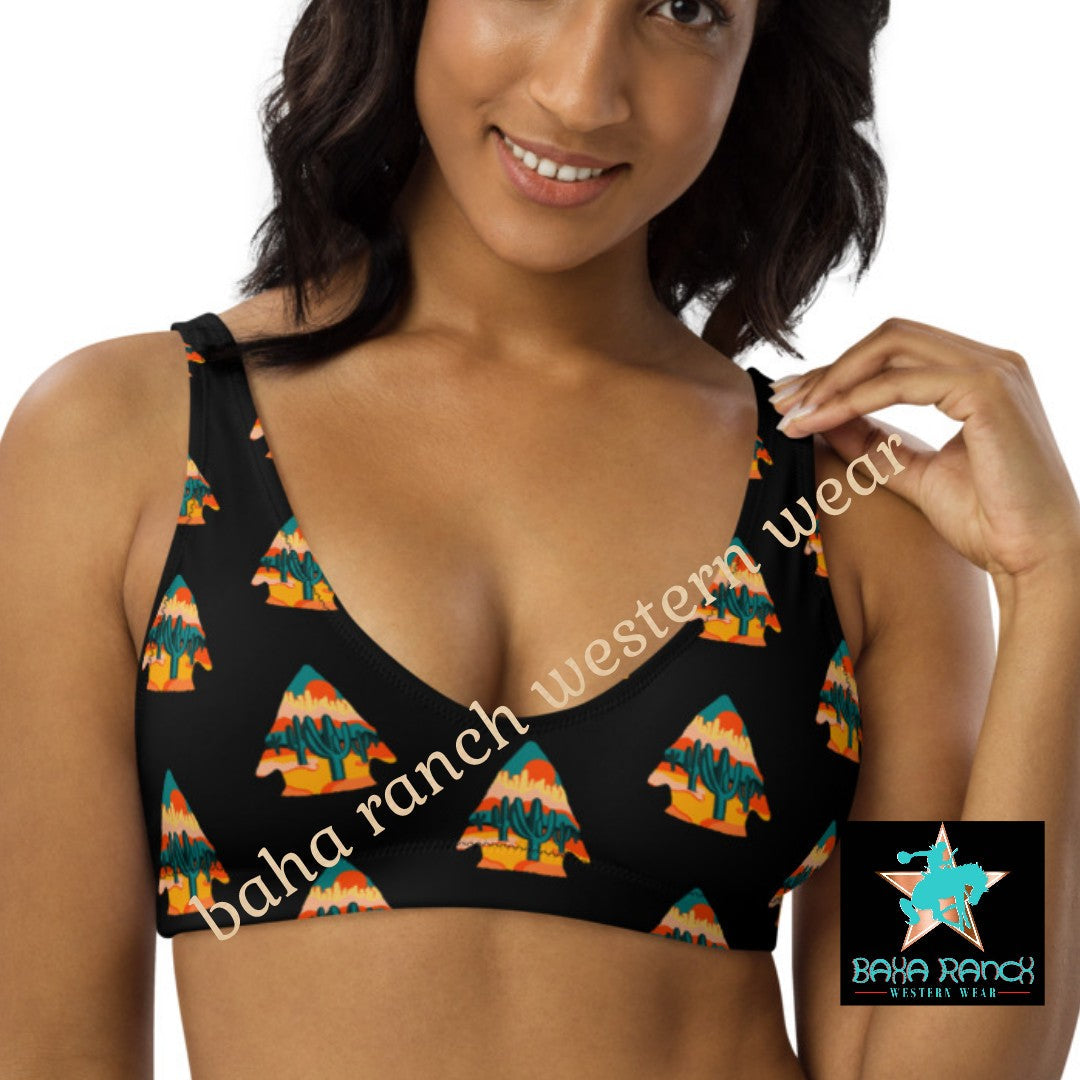 Yeehaw Desert Arrowhead Bikini Top by Baha Ranch Western Wear - product image 2