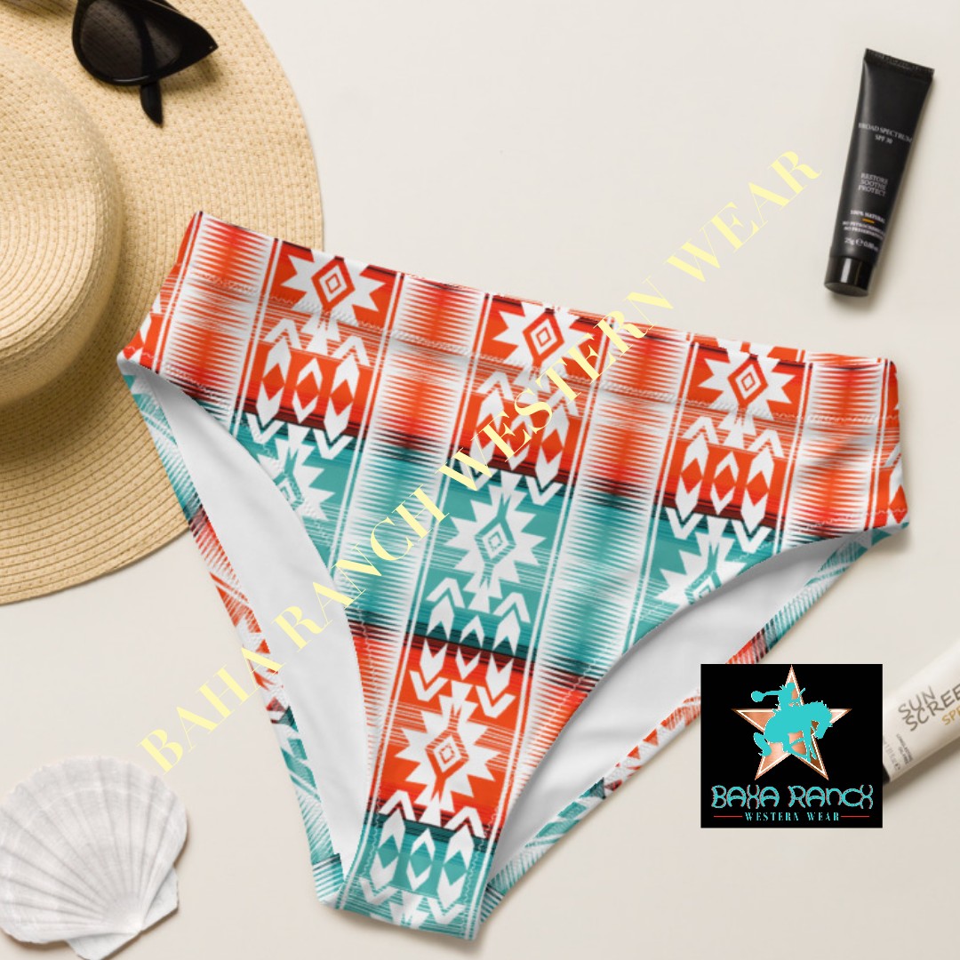 Yeehaw Aztec Print Bikini Bottom by Baha Ranch Western Wear