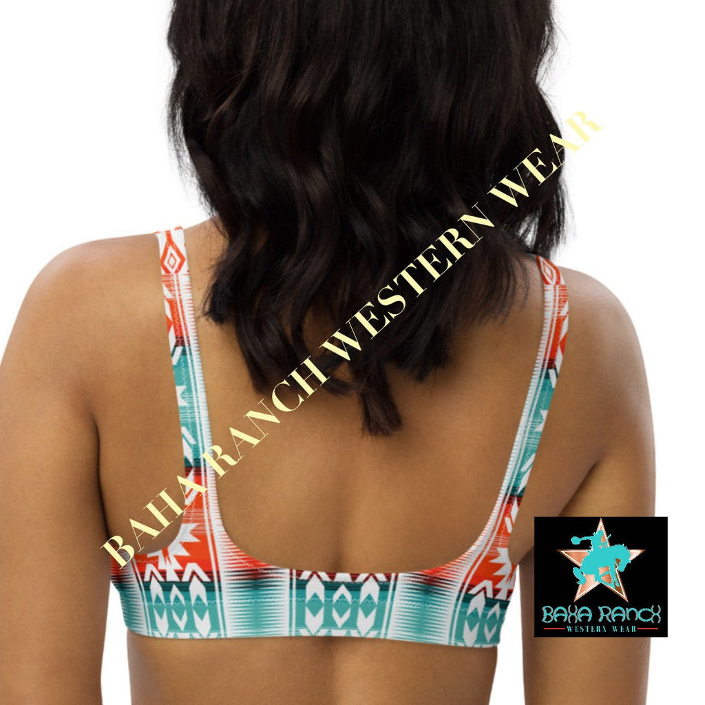 Yeehaw Aztec Print Bikini Top by Baha Ranch Western Wear - product image 6