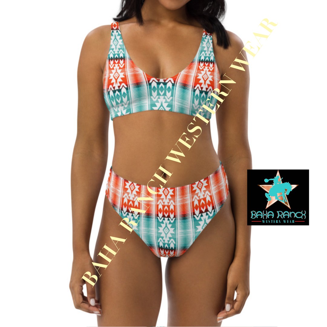 Yeehaw Aztec Print Bikini by Baha Ranch Western Wear - product image 6