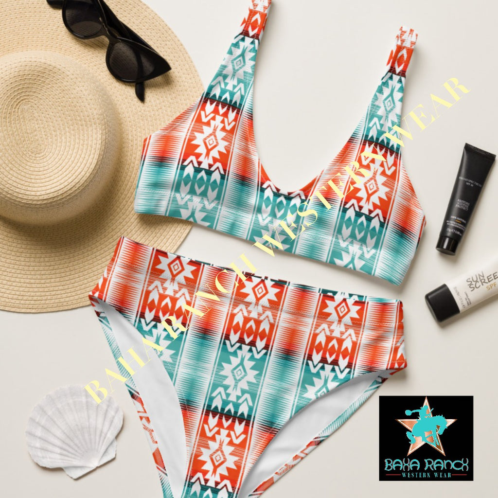 Yeehaw Aztec Print Bikini by Baha Ranch Western Wear - product image 4