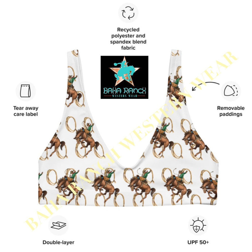 Yeehaw Rope & Ride Bikini Top by Baha Ranch Western Wear - product image 3